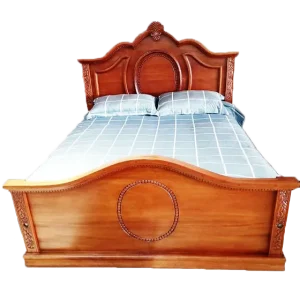 mahogany wooden bed
